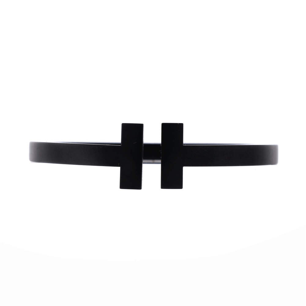 Tiffany & Co. T Square Bracelet Black Coated Steel